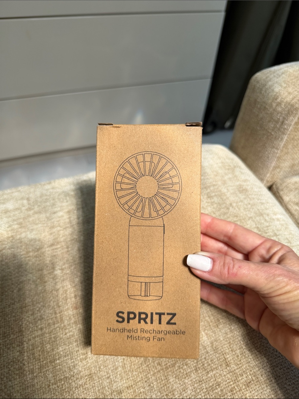 NEW!! Spritz Handheld Rechargeable Misting Fan